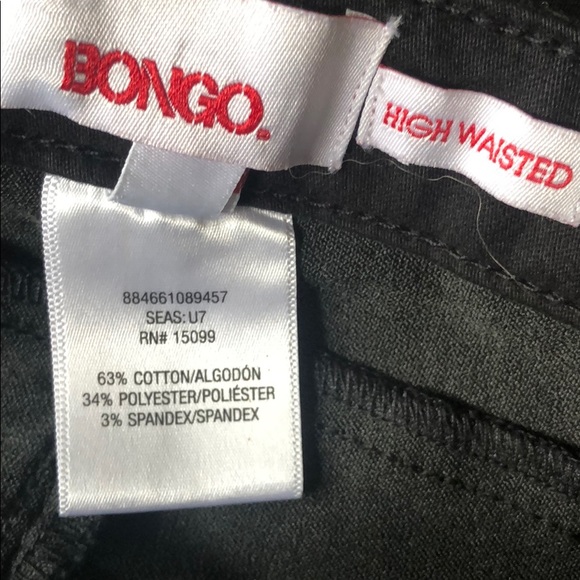 COPY - NWT Bongo high waisted black Jeans size 3 - Picture 5 of 5